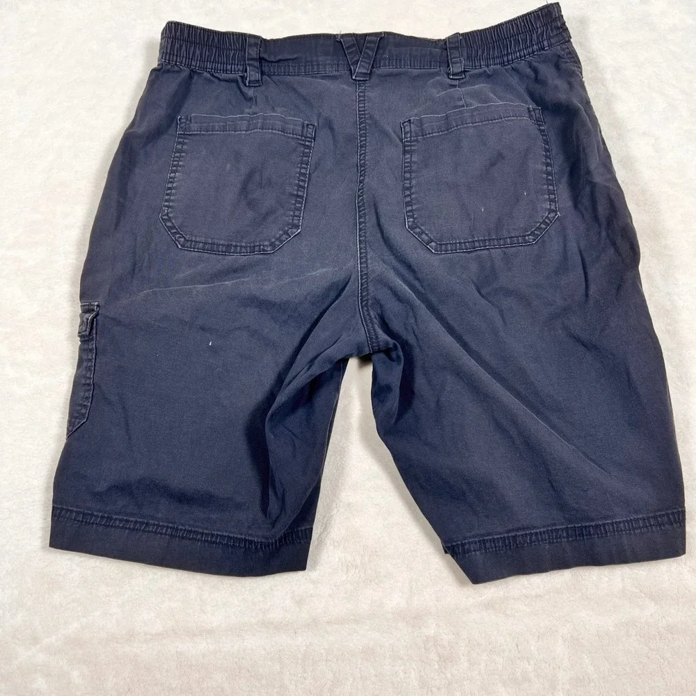 Karen Scott Cargo Shorts Elastic‎ Waist Casual Comfort Pockets Size 8